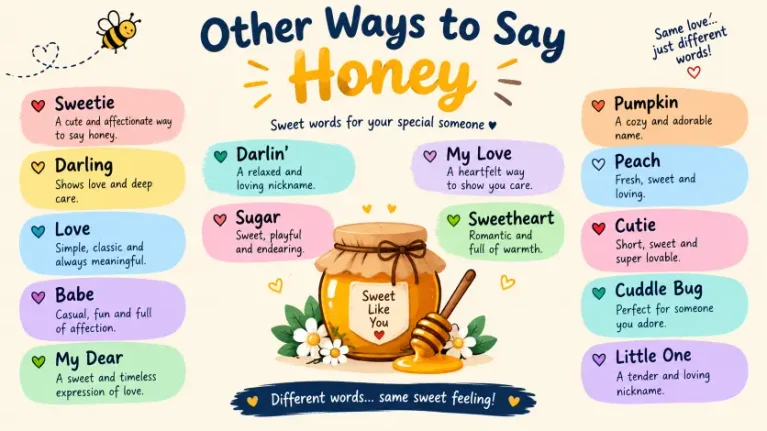 other ways to say honey