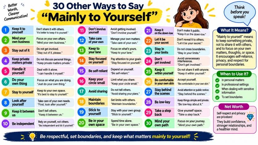 Other Ways to Say Keep Your Hands to Yourself