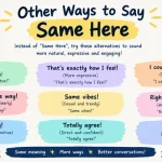 Other Ways to Say Same Here